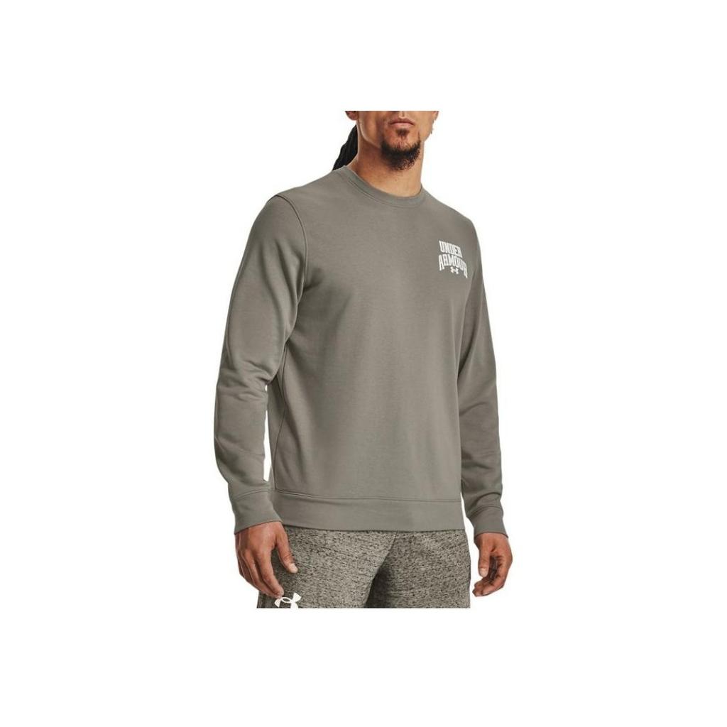 Under Armour Letter Print Cotton Training Hoodie Men hoodies Green 1379764-504