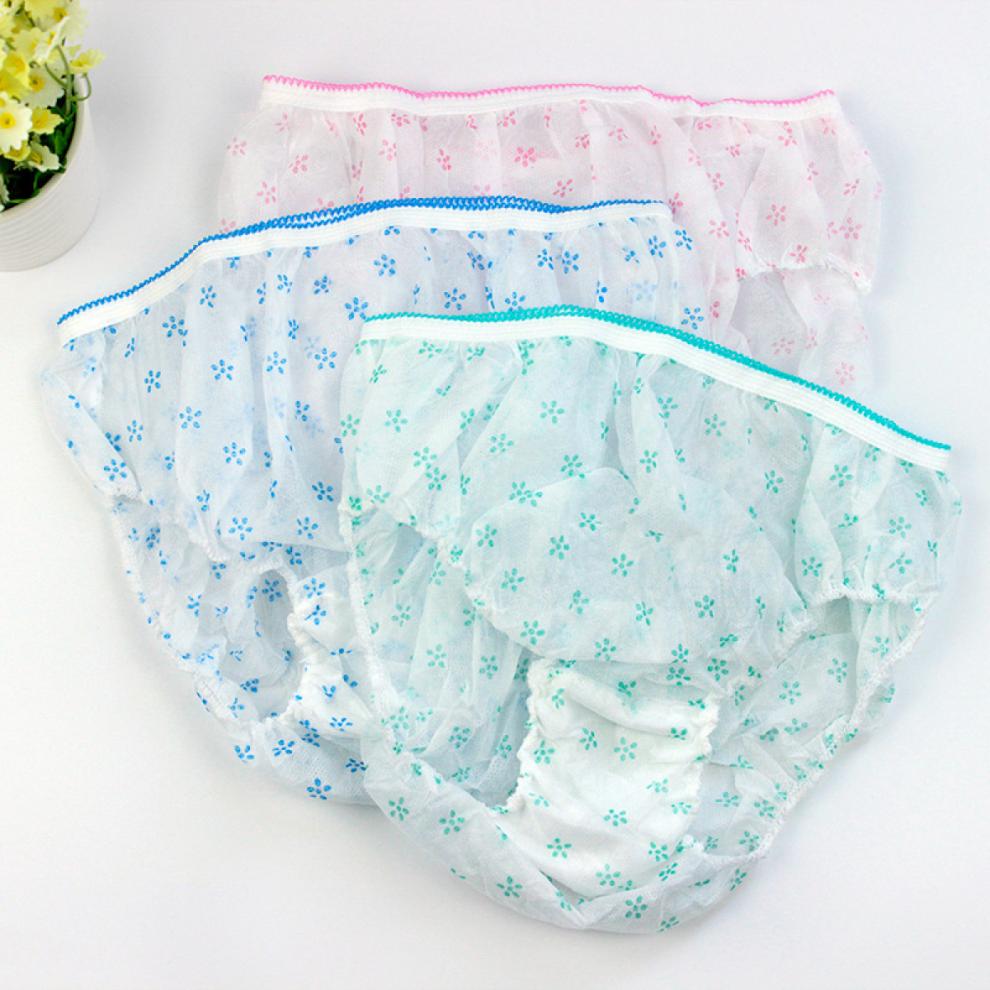 Disposable Briefs Pregnant Underwear for Women 7Pcs Breathable Non-Woven Panties