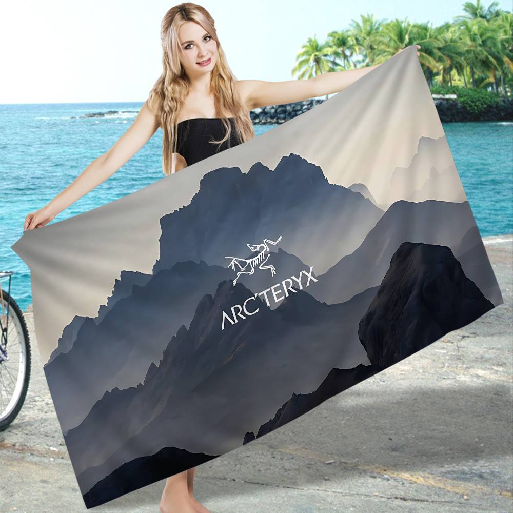 Outdoor Brand A-Arc Teryx Beach Towel Colorful Bath Towels For Girl Microfiber Quick Dry Custom Sand Free Beach Spa Gym Pool