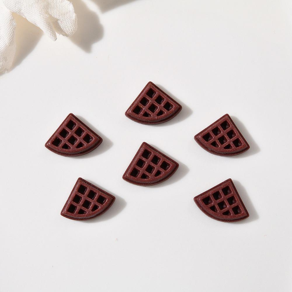 11-Piece Cute Chocolate Style Resin Flatback Ornaments, DIY Craft Supplies for Jewelry Making, Manicure & Hair Accessories