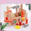 Repair Wooden Toolbox Screw Nut Disassembly Assembly Tool Table Toy Children