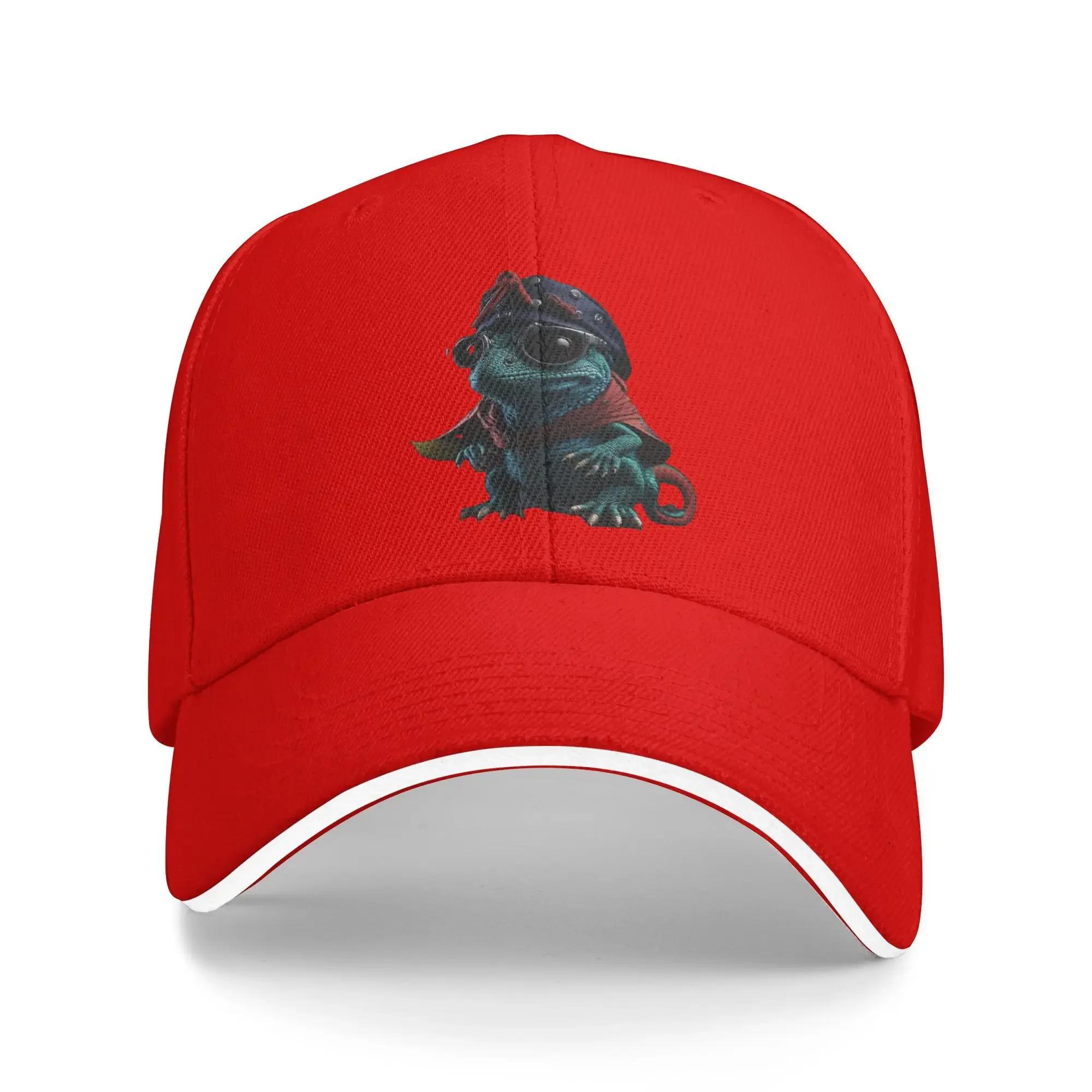 3D Animals Baseball Cap Cute And Adorable Chameleon Trendy Hip Hop Hats Spring Female Male Outdoor Sport Baseball Caps One Size