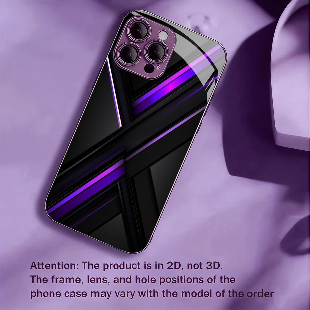 Electroplated Silver Tempered Glass Phone Case for iPhone Case for 11/12/13/14/15/16/17 Pro MAX