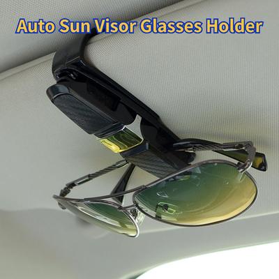 Étui à lunettes de voiture, pare-soleil automatique, porte-lunettes de soleil, porte-cartes à Clip, étui à stylos, boîte à Clip, accessoires universels