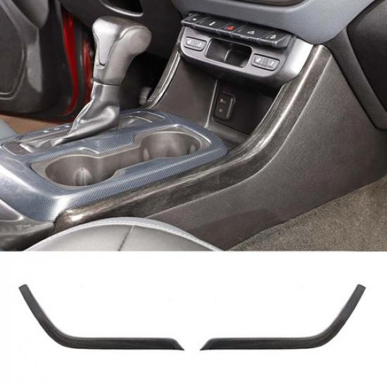 

2x Black Wood Console Gear Shift Side Panel Cover Trim for Chevy Colorado 2014+
