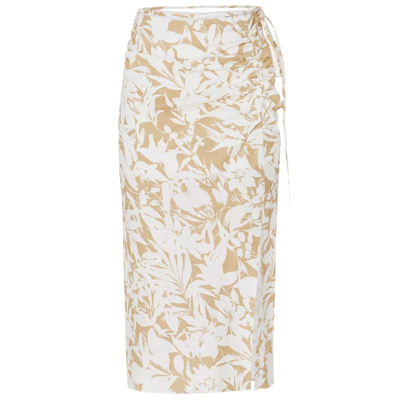 Edition P-Series Women s Floral Print A-Line Slit Long Skirt