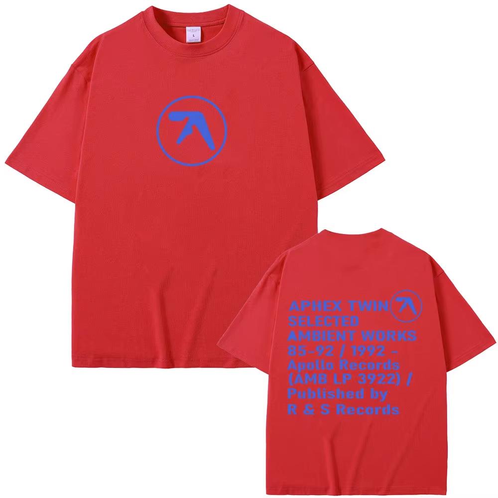 2026 Summer Hot Sale New Aphex Twin Graphic T-shirt Y2K Men Women Hip Hop Streetwear T-shirt Breathable Streetwear Casual Tees
