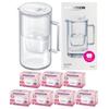 Glass Filtering Water Pitcher Aquaphor Glass White 7 Filters Maxfor Mg
