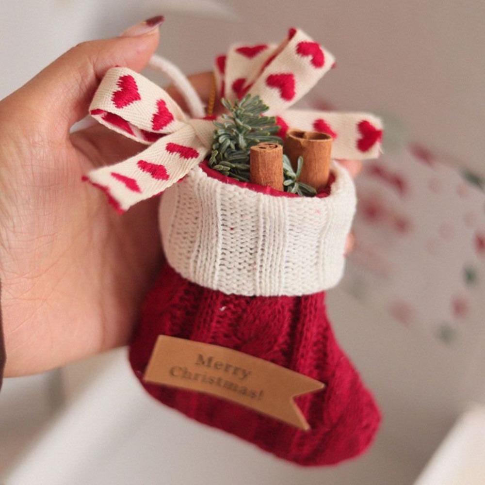 Cartoon Felt Christmas Tree Pendant with Wind Chime Xmas Hanging Decorations Xmas Decoration  Adult