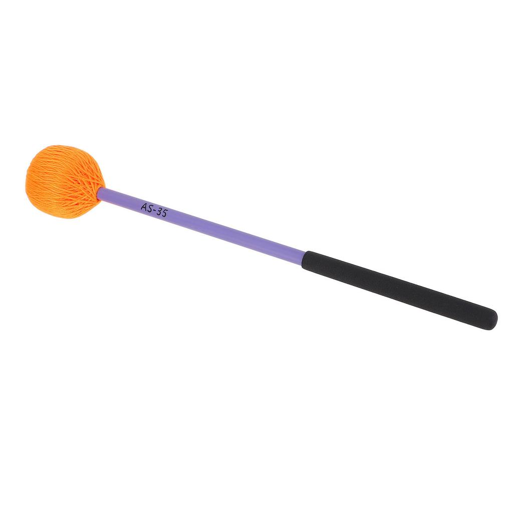Marimba Mallet Nylon Yarn Head Polyoxymethylene Fiber Handle Medium Hard Mallet for Bass Percussion Instruments