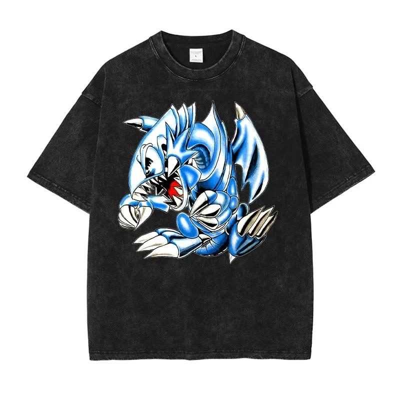 Hot Anime Yu Gi Oh T Shirt Blue Eyes White Dragon Graphic... XXL