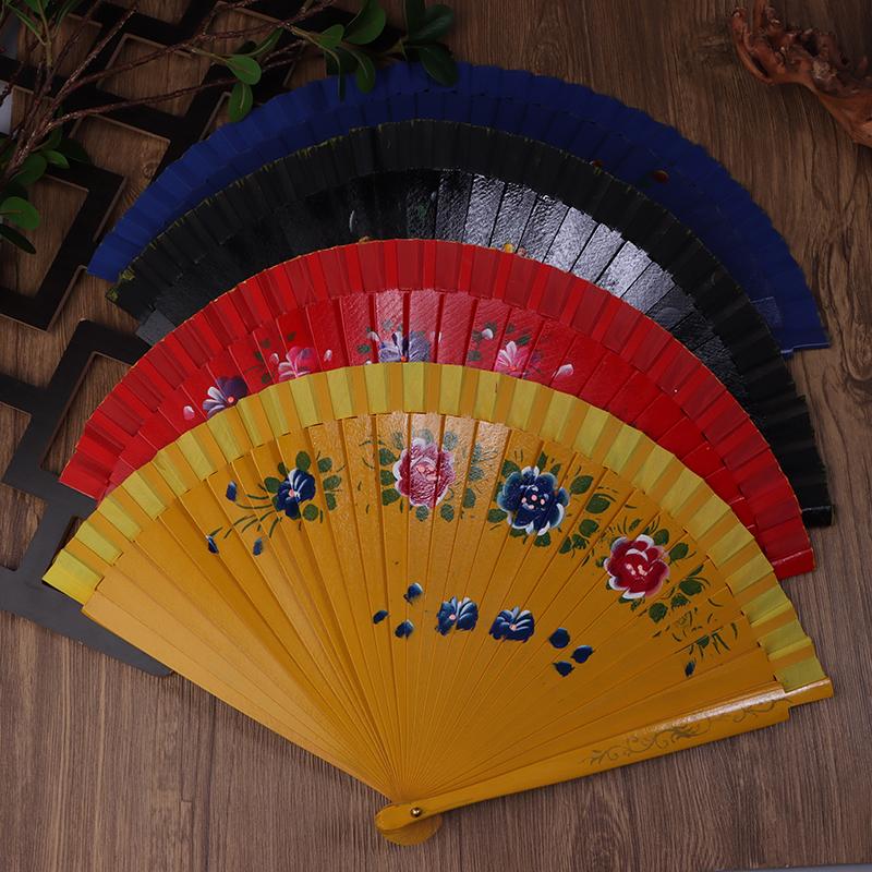 Faltfächer Holz Spanischer Fächer Zum Tanzen Bedrucken Handfaltfächer Wohndekor Ornamente Basteln Handfächer Geschenke Für Gäste