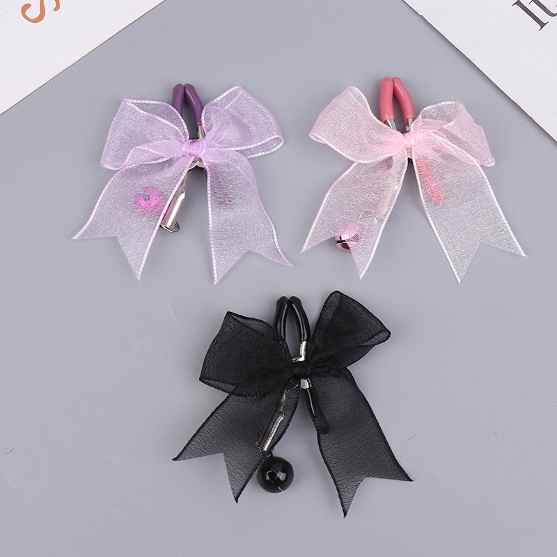 1 Pair Bells Lace Metal Bondage Nipple Clamps Chain Clips Labia Slave Women Toys Adult Sex Games Breast Stimulate