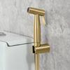 Bathroom Modern Wall-mounted Shower Bidet Sprayer Brushed Gold Hotel Toilet Use Easy Installation Water Bidet Shattaf