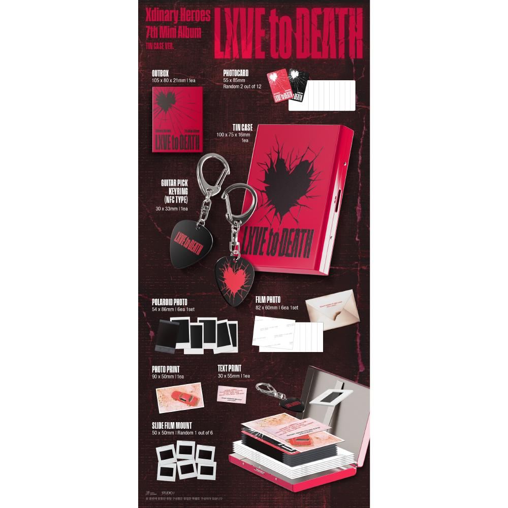 Xdinary Heroes 7th Mini Album LXVE To Death Tin Case Ver.