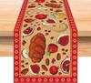 Shana Tova Linen Table Runners Jewish Holiday Table Decor Reusable Farmhouse Kitchen Dining Table Runners Rosh Hashanah Decor