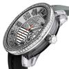 Tendence TY930066 Watch with Silver Stainless Mineral and Quartz Officially Imported Women's 42.5mm Dial, Steel, Glass, Movement, Black,