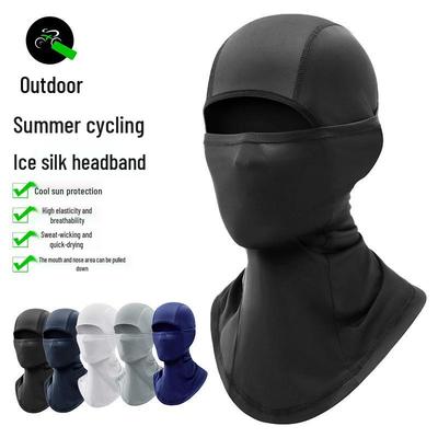 Vier Jahreszeiten Winddichtes Eis-Seiden Rad- & Sportkopfbedeckung - Schnelltrocknendes, Schweißabsorbierendes Futter für Helme