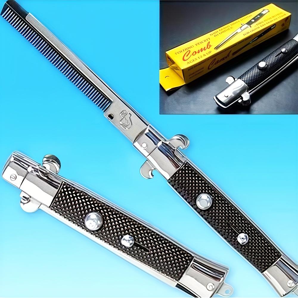 Men'S Styling Comb Dual-Use Fine-Toothed - Foldable Comb
