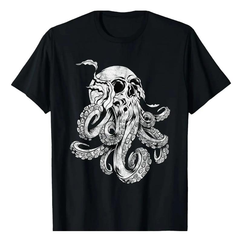 Octopus Skull Monster Kraken Cthulhu Skull Skull Para Homens S