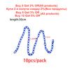 10pcs 50cm Colorful Acrylic Plastic Lobster Clasp Hook Link Chain For DIY Keychain Necklace Jewelry Making Connecter Accessories