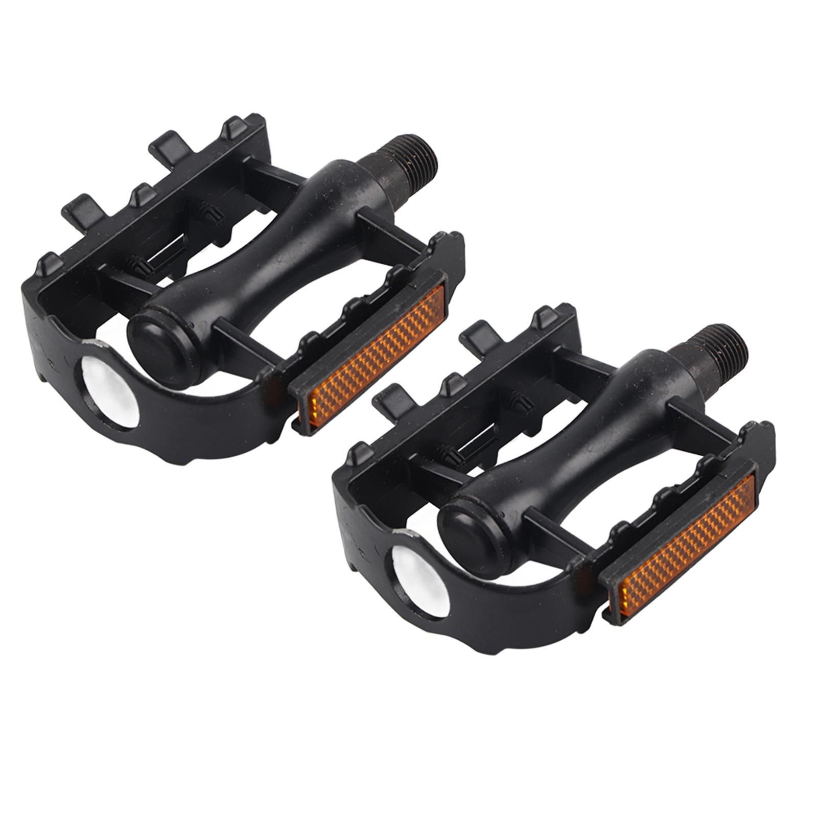 Bike Pedals, Mountain Bike Pedals Mountain Bike Pedals   Pedals 1 Pair Lightweight Aluminium Alloy Black for   Replacement Part