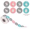 500Pcs/Roll Cute Cartoon Animals Stickers Reward Adhesive Label Sticker Children