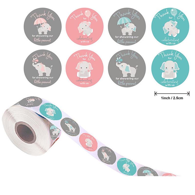 500Pcs/Roll Cute Cartoon Animals Stickers Reward Adhesive Label Sticker Children