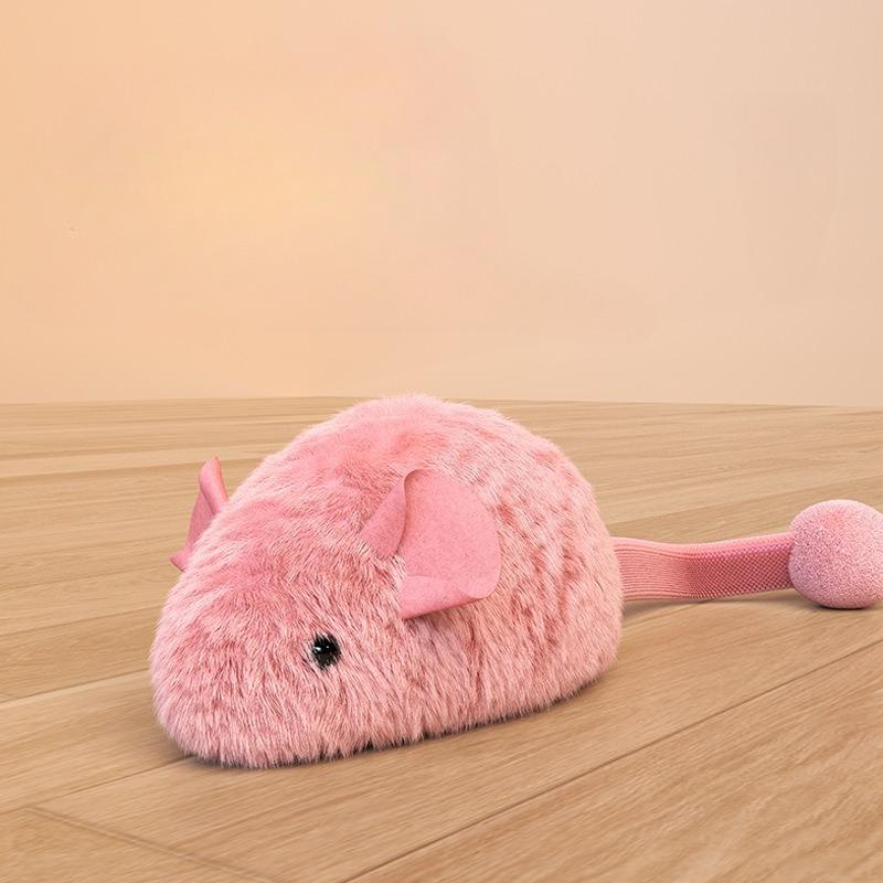 

Interactive Mouse Plush Cat Chew Toy Squeaky Luminous Mice Kitten Toy Bite Resistant Teeth Cleaning Cat Toy Supplies