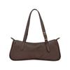 Longchamp Looong Letter Logo Adjustable Leather Shoulder Bag Women Shoulder Bag Brown 10369HJI002