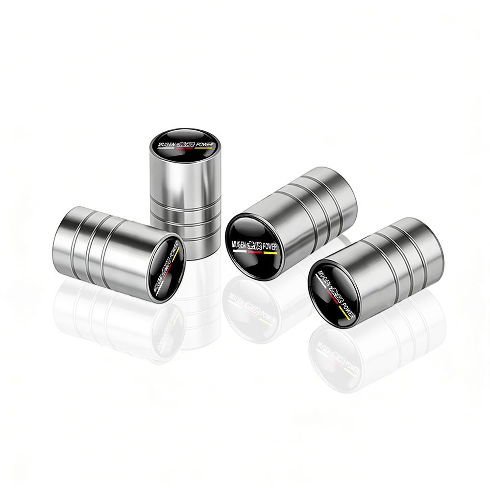 4pc Metal Car Wheel Tire Valve Stem Caps Covers Car Accessories For Honda Civic FIT CRV Accord Jazz HRV Insight Odyssey CRZ City