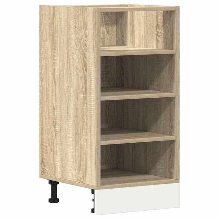 VidaXL Low Cabinet "Riga" Sonoma Oak 40 X 44.5 X 81.5 Cm Engineered Wood 854204