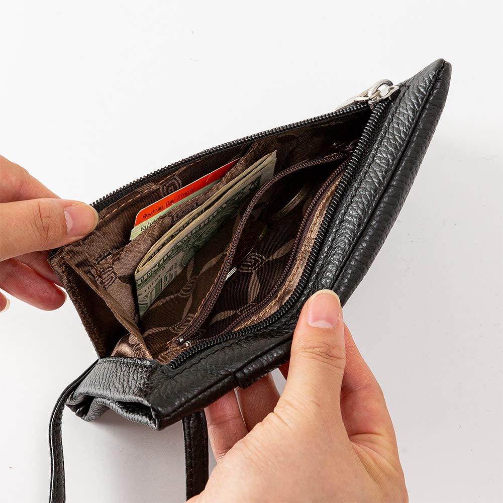 Giudi Smartphone Made In Genuine Mini Shoulder Pouch, Italy, Leather, Bag, Men's, Women's (Olive)