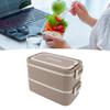 2 Tier Stackable   Box 304 Stainless Steel Insulated Lunch Containers Lkproof Compartment Portable Food Container for School