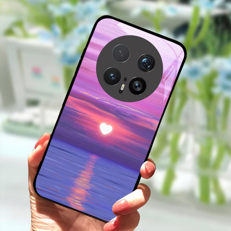 Case For Honor Magic 8 Pro 7 7Pro 6 Lite 5G Luxury Tempered Glass Back Cover For Magic7 6Pro Stylish Shell Bumper Magic8Pro Capa