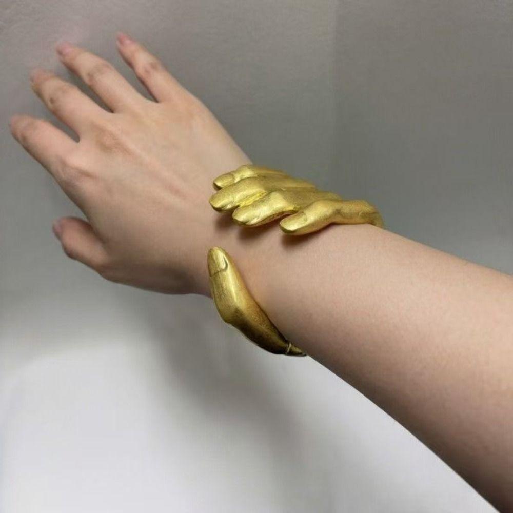 5-Finger Handflächenring Armband Leichter Luxus Handschlag Armband Handflächengriff Armband Foto Requisiten