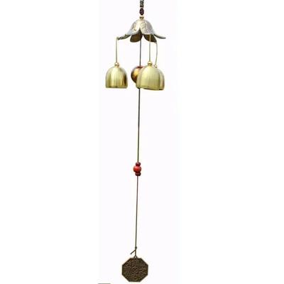 Dekoration Windspiel Garten Charmante Kupferlegierung Dekor Türhänger Heim-Ornament Außenklänge Süßer Hof 48cm