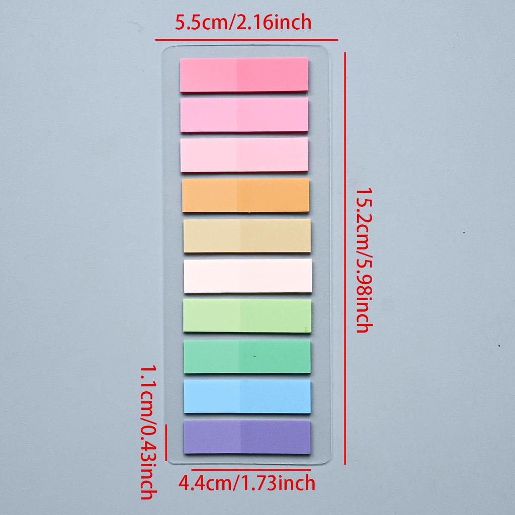 200-4200Pcs Transparent Colorful Index Creative Memo Pads Office School Stationery Self-Adhesive Stickers Sticky Note Pads