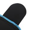 Waist Support Trimmer Belt Elastic Sports Fitness Waistband   Body Brace 124 X 23cm(Black Blue )