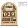 Book Read This Year Counter Wooden Annual Reading Goal Challenge Tracker with Number Signs Bookshelf Decoration Book Lovers Bookworm Gift
