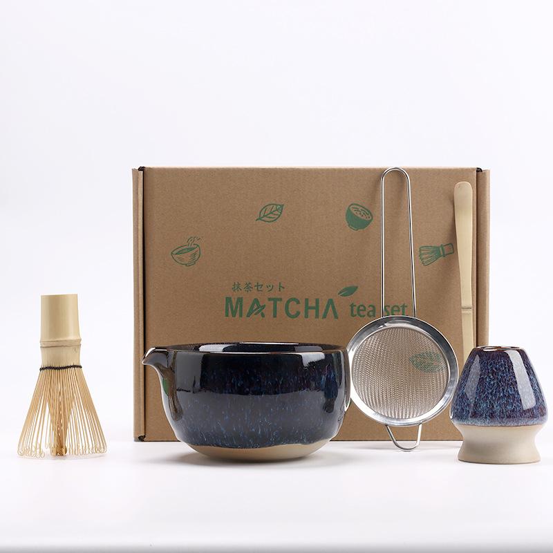 5pcs/set Japanese Matcha Set Vintage Bamboo Matcha Brush Exquisite Matcha Bowl Tea Tools Accessories Ceremony Great Gifts Box
