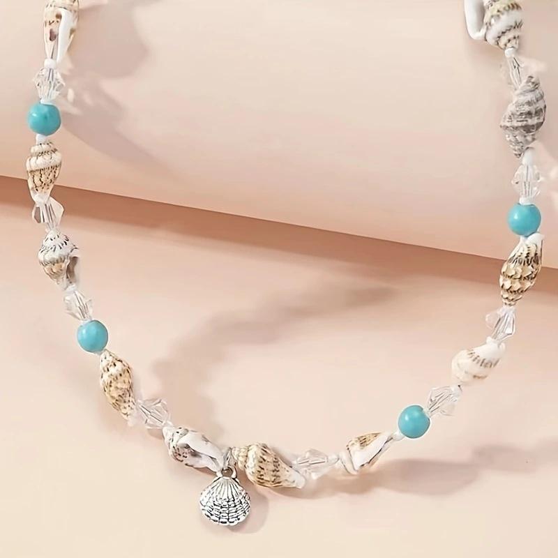 Boho Beach Bohemian Shell Choker Necklaces For Women Girls Summer Fashion Jewelry Chained Starfish Pendants Necklace Gifts