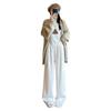 Blue Milk Fu Yamamoto Pants Women's Winter Velvet Thickened Lamb Wool Thermal Cotton Pants High Waist Loose Casual Wide-leg Pants