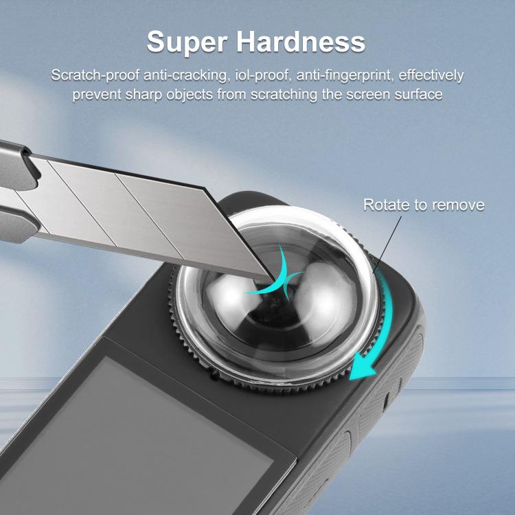 PULUZ Rotatable PC Protective Lens for Insta360 X4 Camera