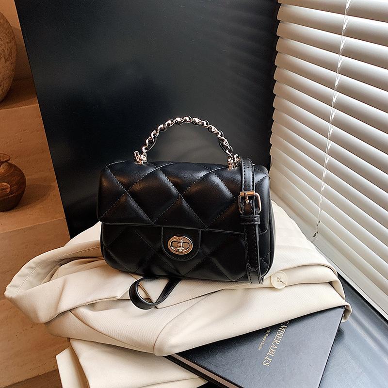 Summer Fashion Handbag Small Bag Women's 2025 New Simple Diamond Checkered Small Square Bag Versatile Shoulder Crossbody Bag