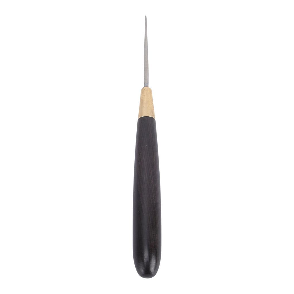 Racket Stringing Awl Portable Steel Badminton Racket String Assistance Awl Tool with Wooden Handle