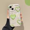 Green Love Suitable for Opporeno10/9/8 Mobile Phone Case R17/15 Transparent All-inclusive A97/93 Soft Shell Girls