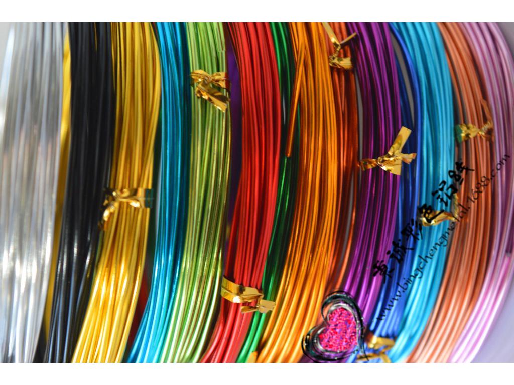 Colored 3.0mm x 5m Anodized Aluminum Wire for Handmade Bicycle Weaving and DIY Modeling