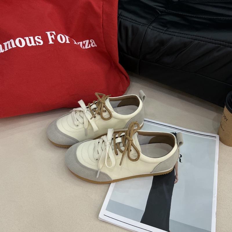 

Leather women s spring and summer thin breathable board shoes lightweight soft sole versatile sports and leisure white shoes 40 бежевий