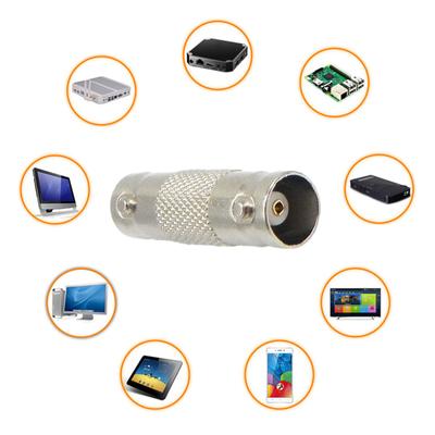 BNC-Adapter BNC-Buchse auf BNC-Buchse Gerade HF-Koaxialsteckverbinder für CCTV-Überwachungssystem Videokamera Rundfunk